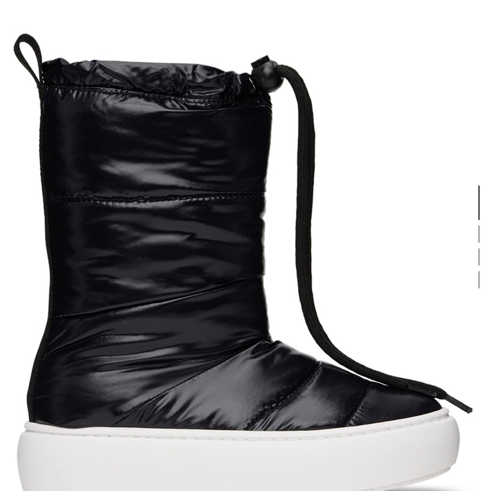 Marni Black Kids Boots with White Soles